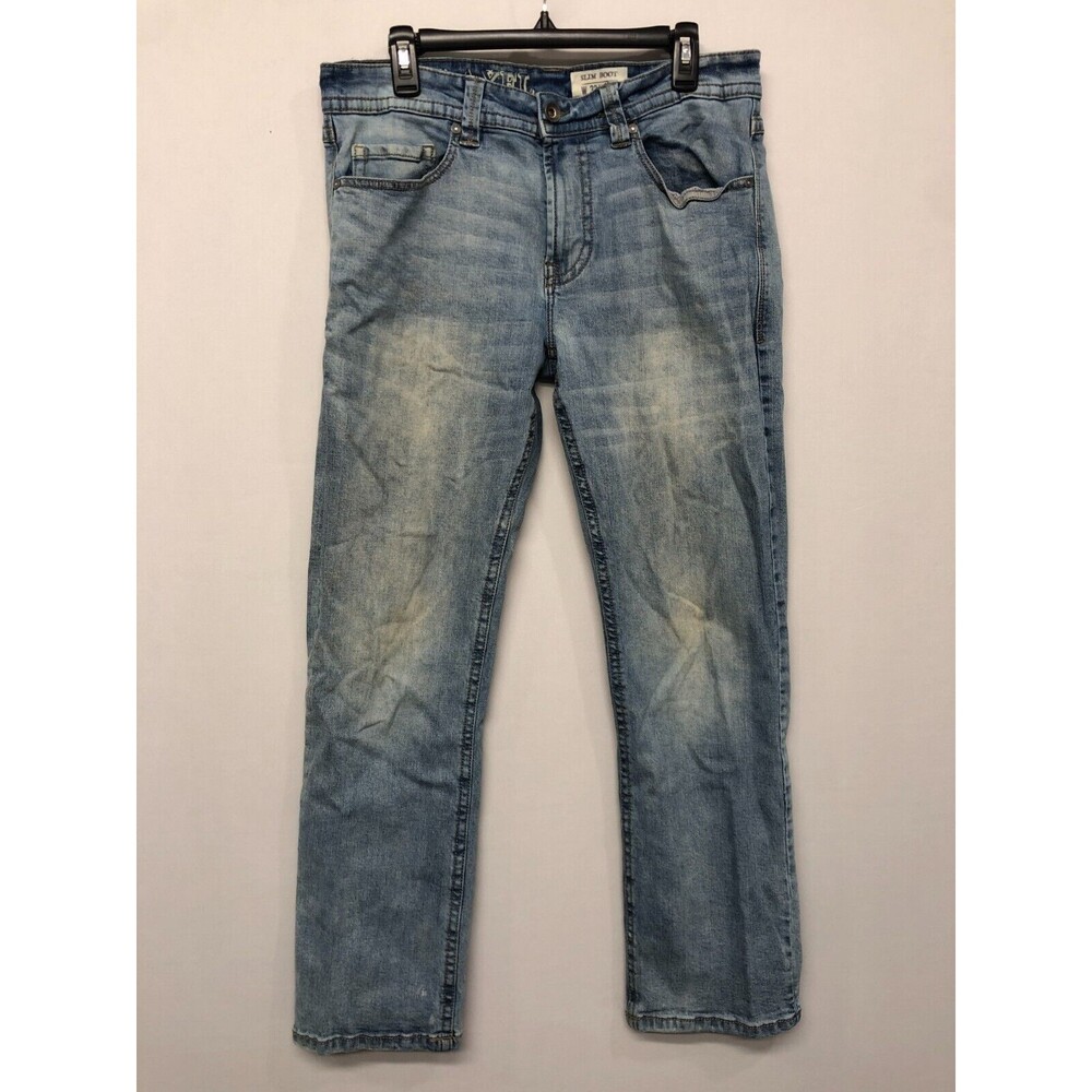 TK Axel Men Slim Boot Cut Jeans Size 32x32 Blue Denim B325 -11